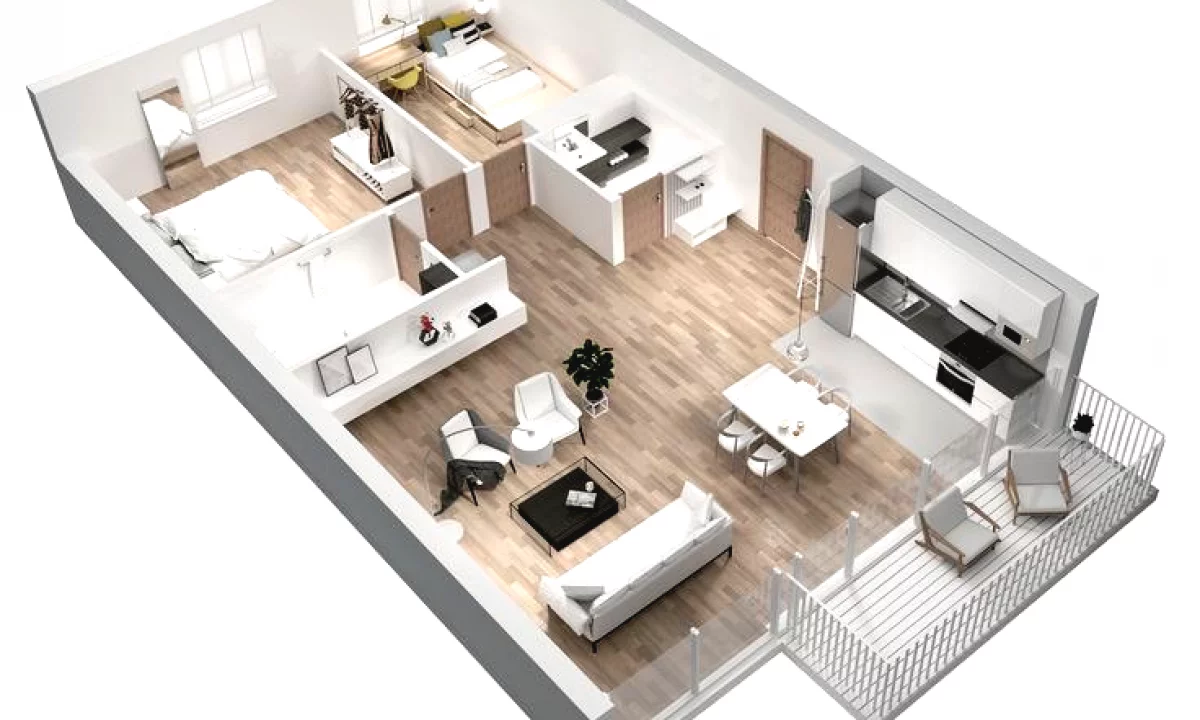 Apartment for sale in Tirana 2+1, Emty