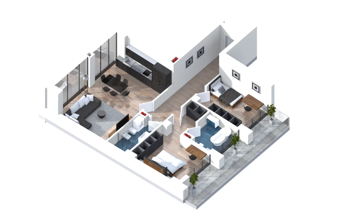 Shtepi me qera Apartament ne Tirane, 2+1, Mobilimi E mobiluar, Pagesa 50,000  Leke.