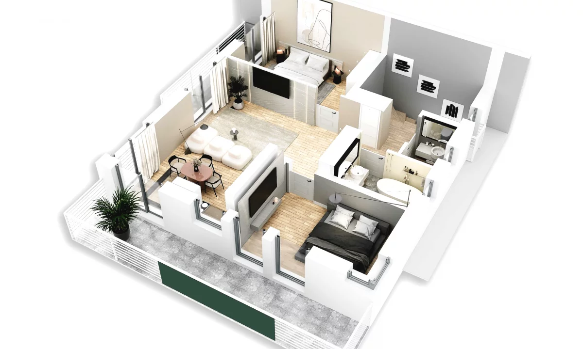Shtepi me qera Apartament ne Tirane, 1+1, Mobilimi E mobiluar, Pagesa 45,000  Leke.