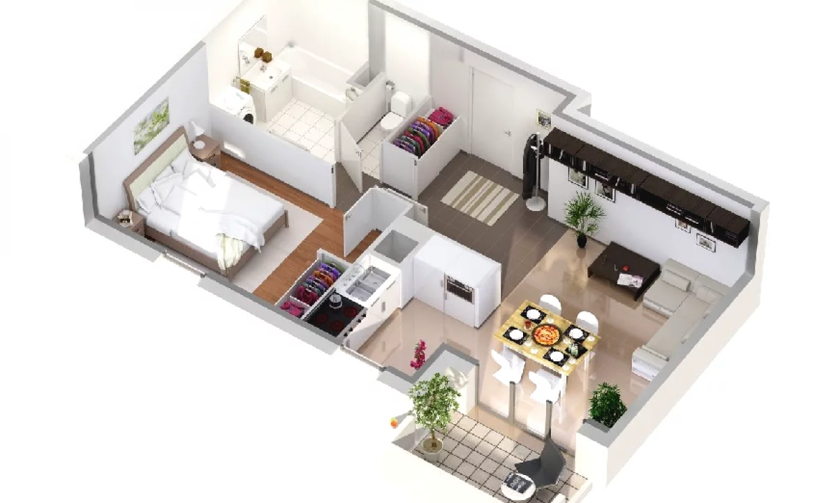 Shtepi me qera Apartament ne Tirane, 1+1, Mobilimi E mobiluar, Pagesa 38,000  Leke.