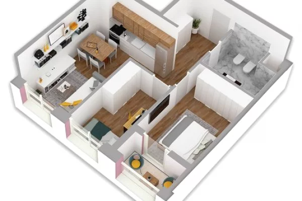 Apartament 2+1 me qera ‘“