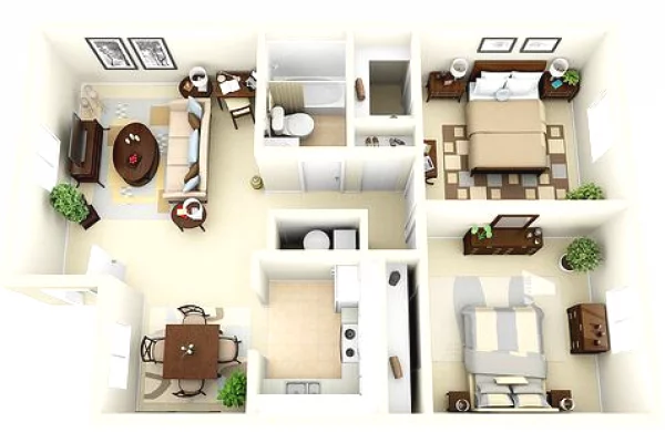 Casa in affitto 2+1 a Tirana - 45,000 Leke