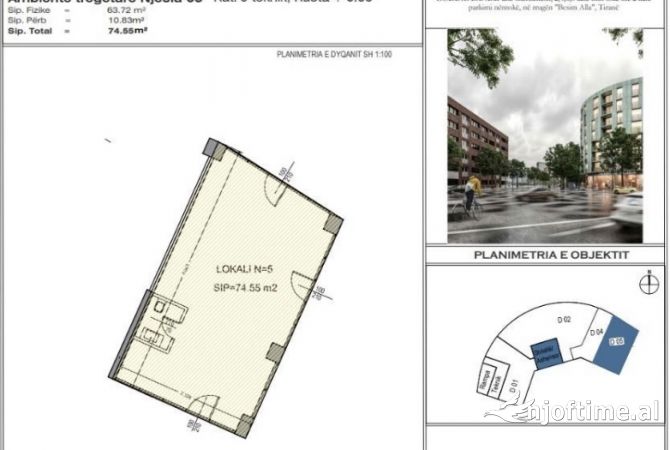 Ambient biznesi ne shitje 1+1 ne Tirane - 410,000 Euro