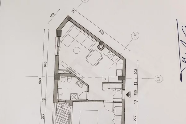 Shtepi ne shitje Apartament ne Tirane, 1+1, Mobilimi Bosh, pa mobiluar, Pagesa 145,000  Euro.