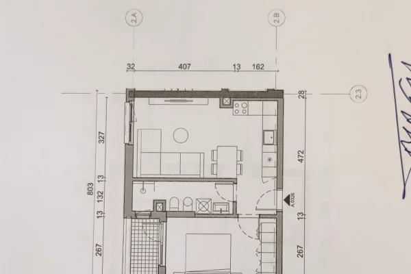 Shtepi ne shitje Apartament ne Tirane, 1+1, Mobilimi Bosh, pa mobiluar, Pagesa 145,000  Euro.