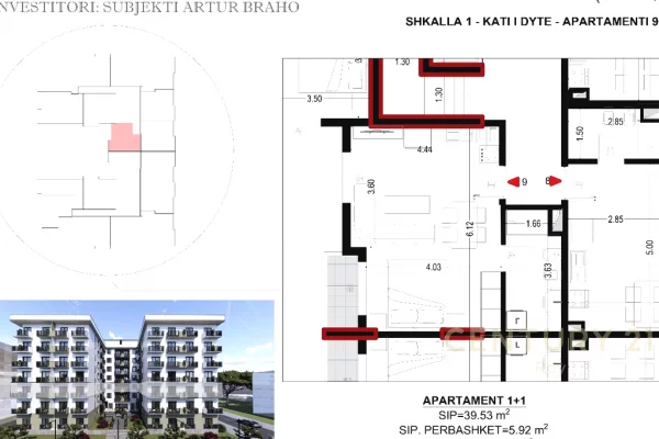 Appartamento in vendita a Durazzo 1+1, Vuoto