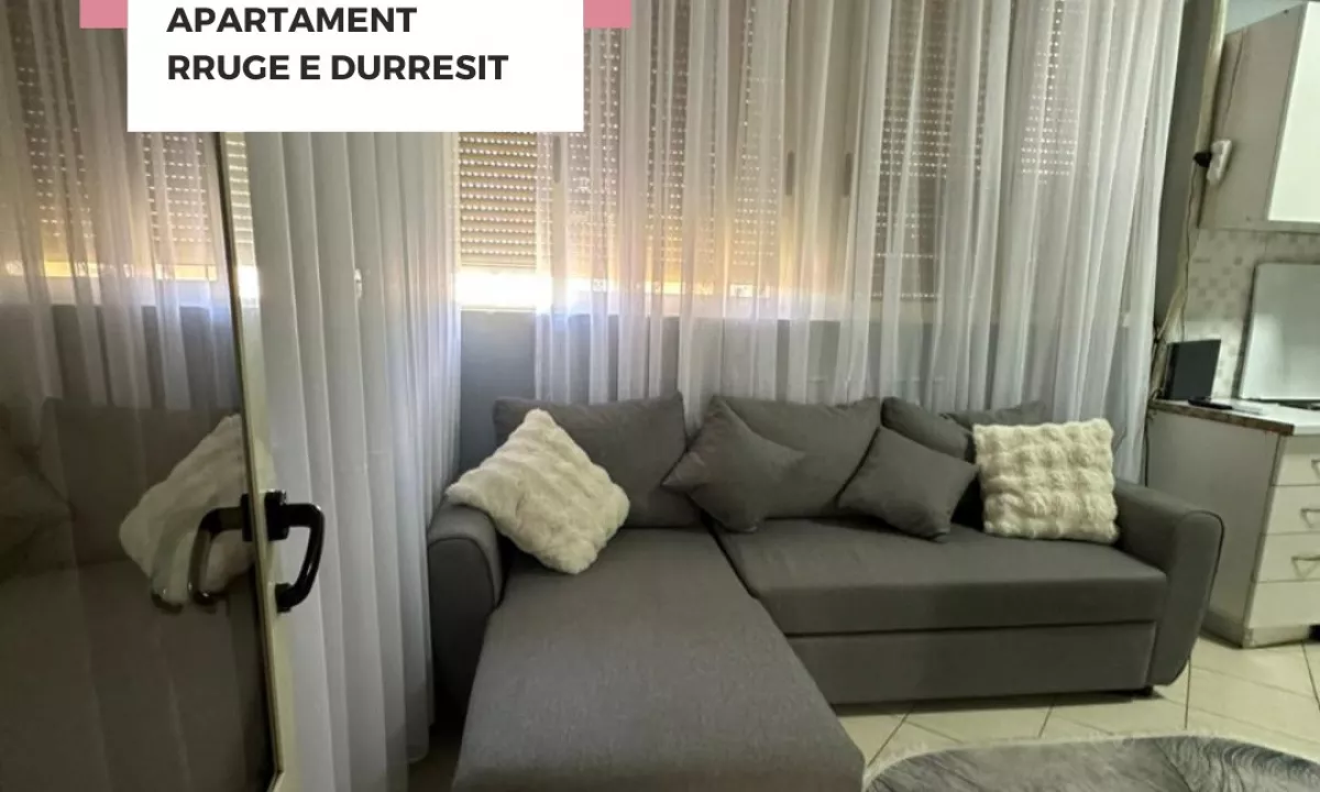Shtepi me qera Apartament ne Tirane, 1+1, Mobilimi E mobiluar, Pagesa 550  Euro.