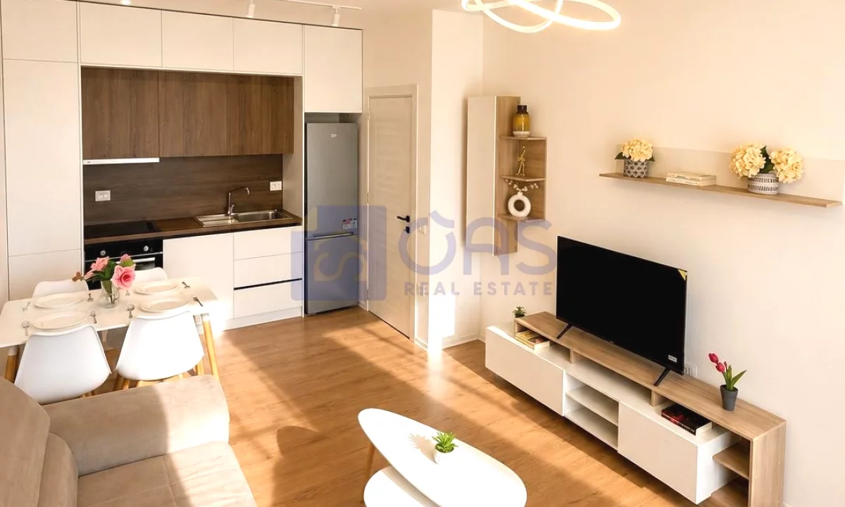 Shtepi me qera Apartament ne Tirane, 1+1, Mobilimi E mobiluar, Pagesa 40,000  Leke.