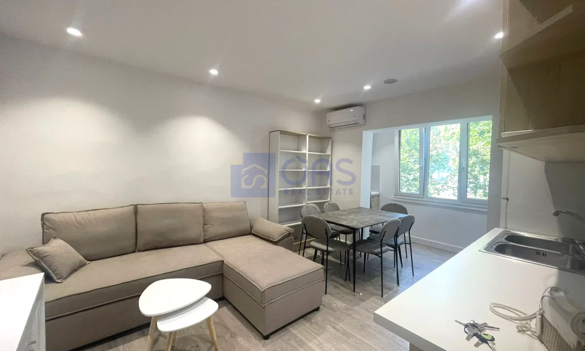 Shtepi me qera Apartament ne Tirane, 1+1, Mobilimi E mobiluar, Pagesa 55,000  Leke.