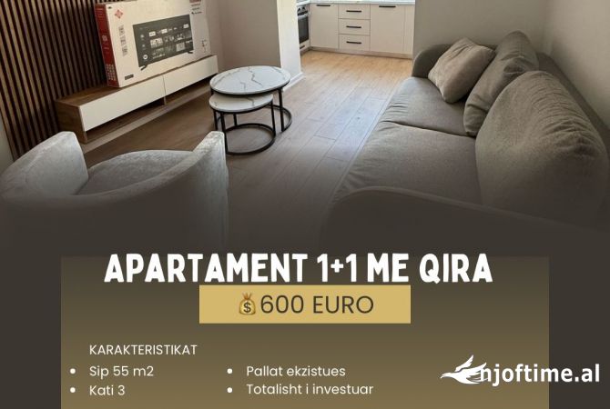Apartament 1+1 me qera Stadiumi Dinamo 