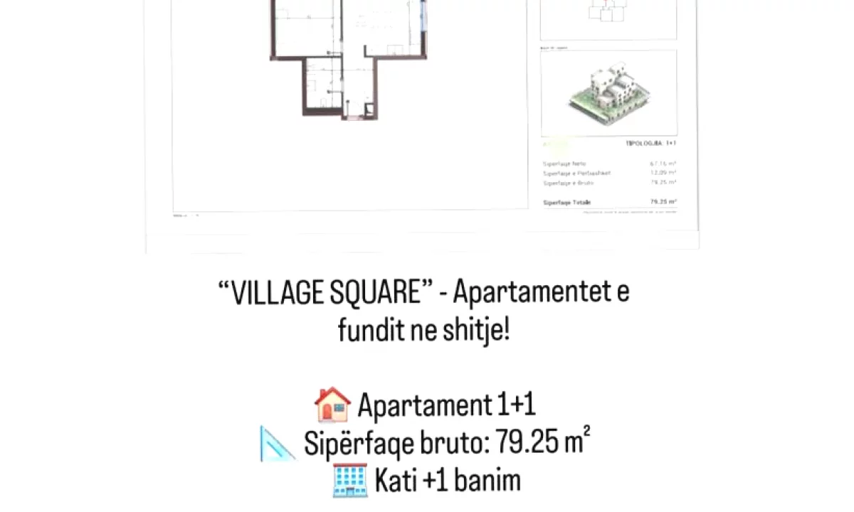 Shtepi ne shitje Apartament ne Vlore, 1+1, Mobilimi Bosh, pa mobiluar, Pagesa 238,000  Euro.
