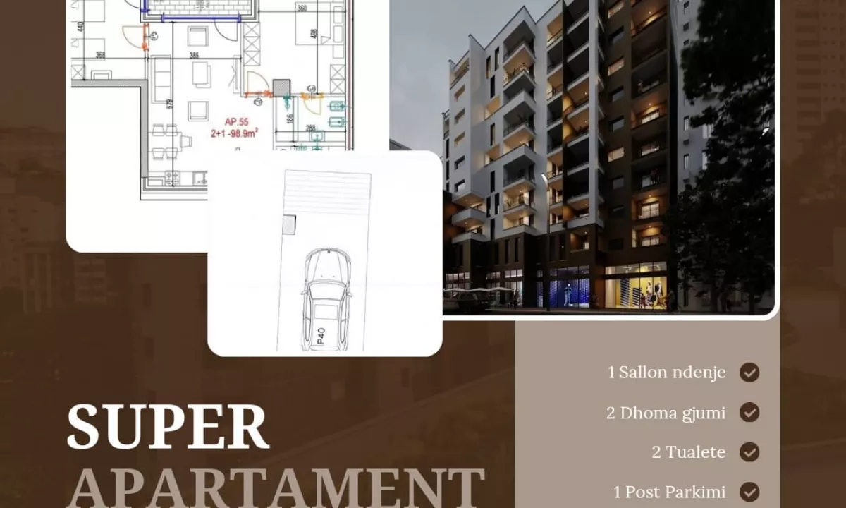 Shtepi ne shitje Apartament ne Tirane, 2+1, Mobilimi Bosh, pa mobiluar, Pagesa 245,000  Euro.