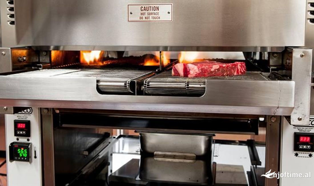 Nieco Makineri per pjekje mishi hamburger, qofte, pule, peshk etj