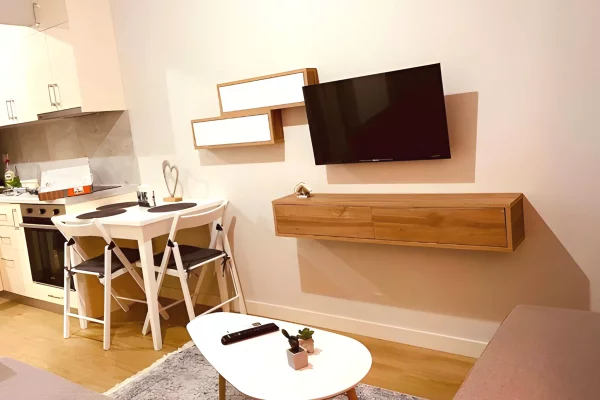 Shtepi me qera Apartament ne Tirane, 1+1, Mobilimi E mobiluar, Pagesa 650  Euro.