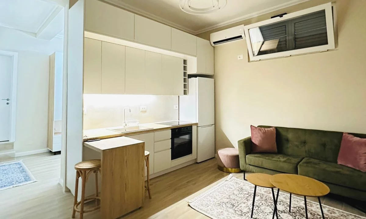 Shtepi me qera Apartament ne Tirane, 1+1, Mobilimi E mobiluar, Pagesa 450  Euro.