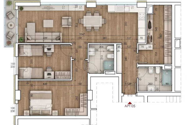 Shtepi ne shitje Apartament ne Tirane, 2+1, Mobilimi E mobiluar, Pagesa 220,000  Euro.