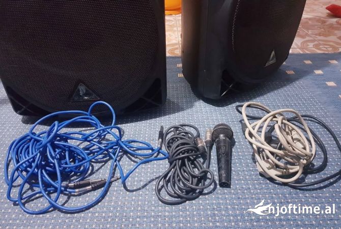  BEHINGER EURO LIVE B215A +STATIVAT +KABLLET PERKATES+ MIKROFON. 750 MIJ LEK TE VJETRA.