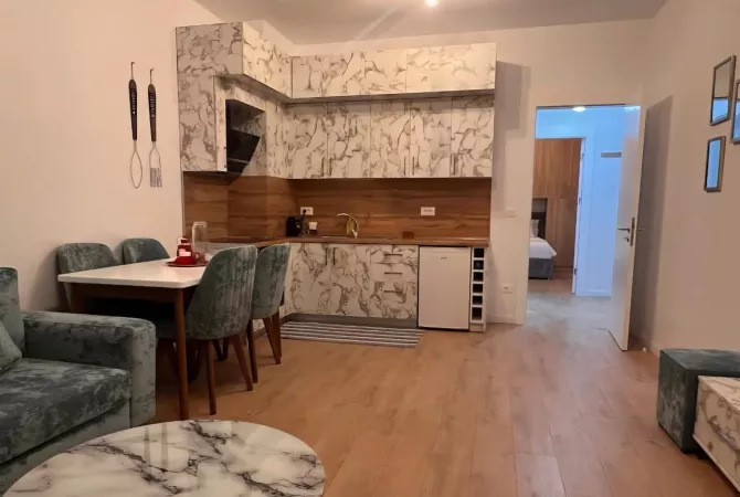Shtepi me qera Apartament ne Tirane, 1+1, Mobilimi E mobiluar, Pagesa 460  Euro.
