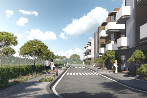 Shiten vila te bashkengjitura me parkim dhe oborr privat (townhouse) ngjitur me Melia Hotel Gjiri i Lalezit