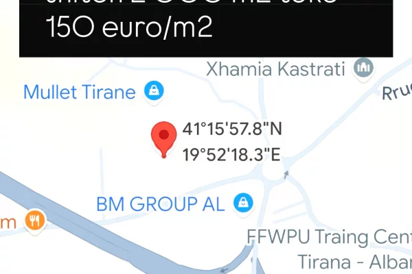 Land for Sale in Tirana - 300,000 Euro