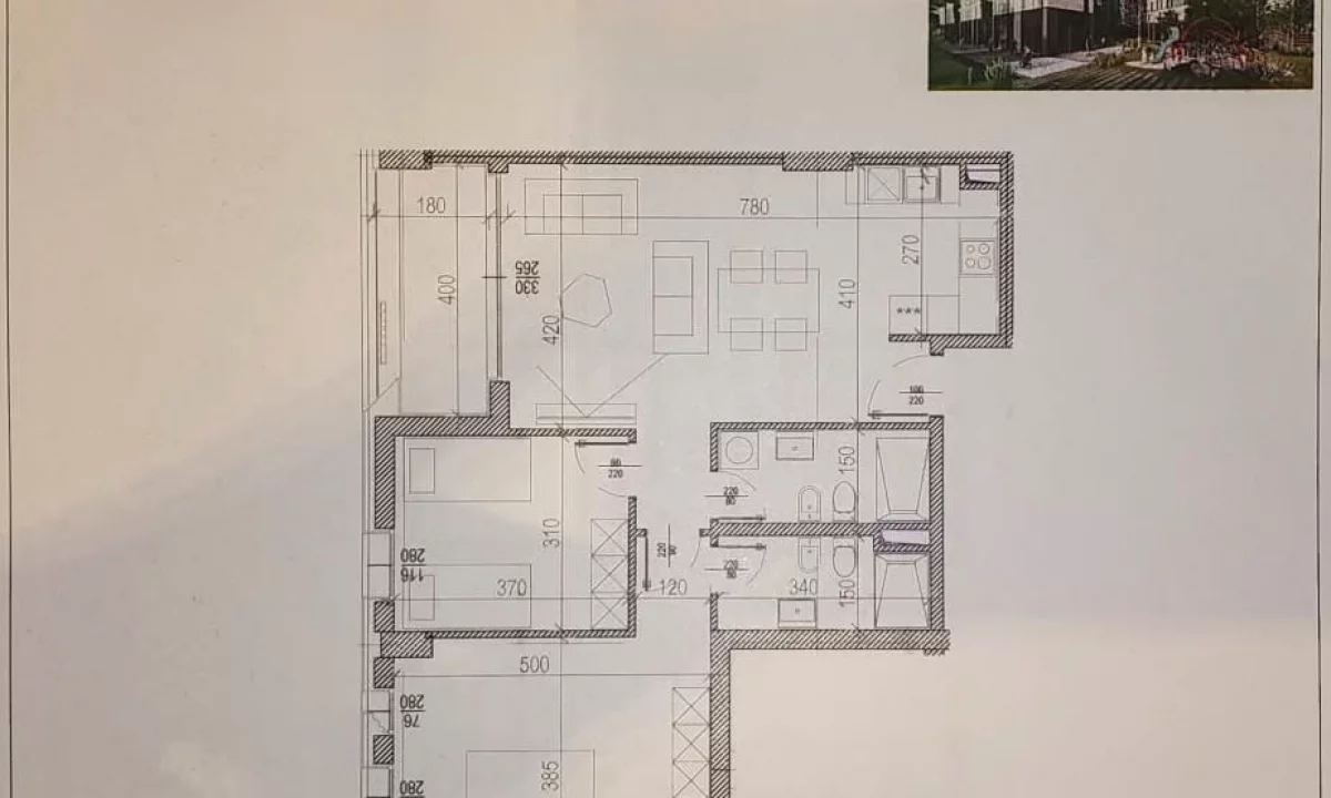 Shtepi ne shitje Apartament ne Tirane, 2+1, Mobilimi Bosh, pa mobiluar, Pagesa 206,280  Euro.