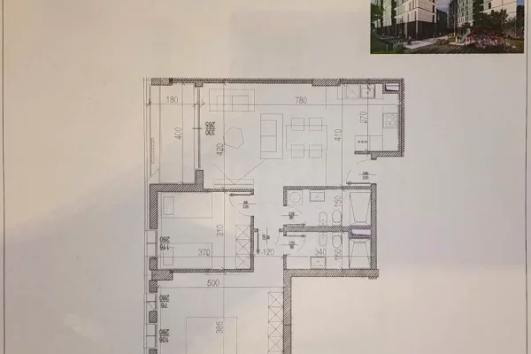Shitet apartament 2+1+2 tek Riverside Residence , ish Fusha e Aviacionit >206k >