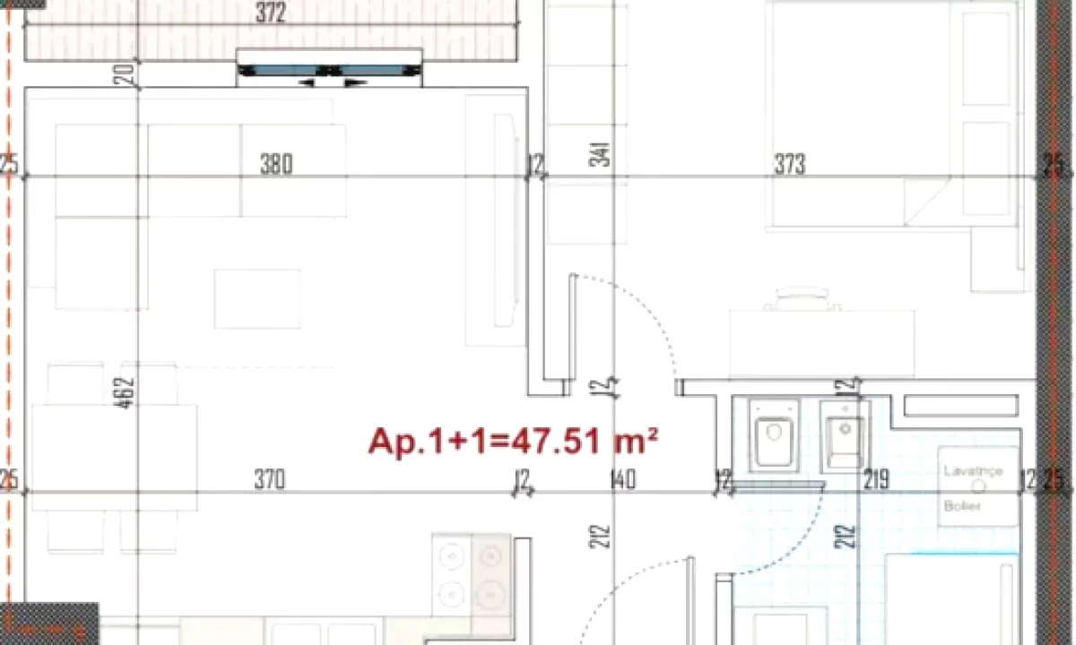 Shtepi ne shitje Apartament ne Tirane, 1+1, Mobilimi Bosh, pa mobiluar, Pagesa 66,000  Euro.