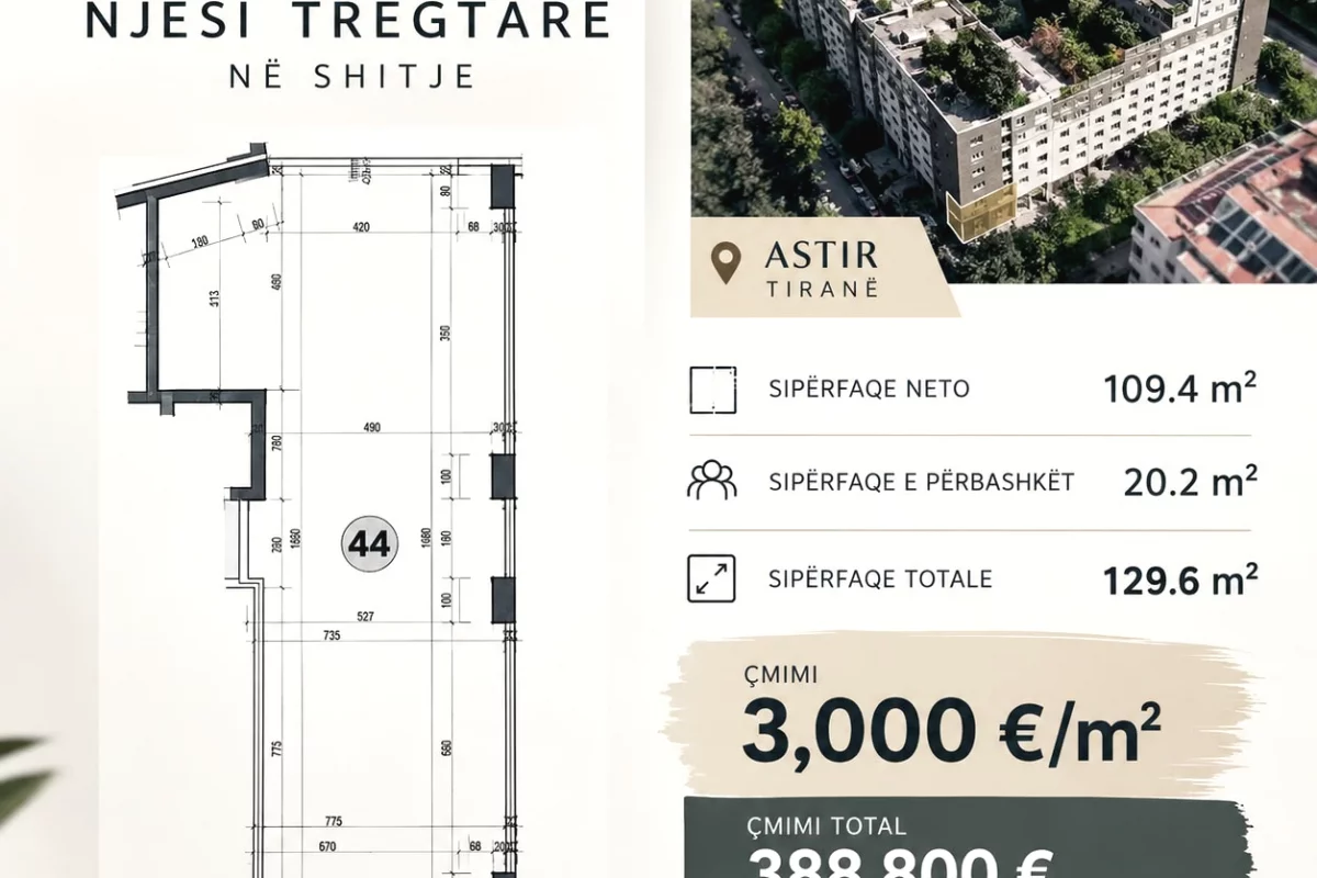 Shitet njesi biznesi ne Astir ! 3k metri !12