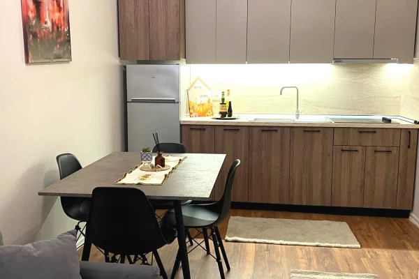 Jepet apartament 1+1 me qira tek Pallatet Agimi , Ish Blloku , Rruga Myslym Shyri , Piramida . 