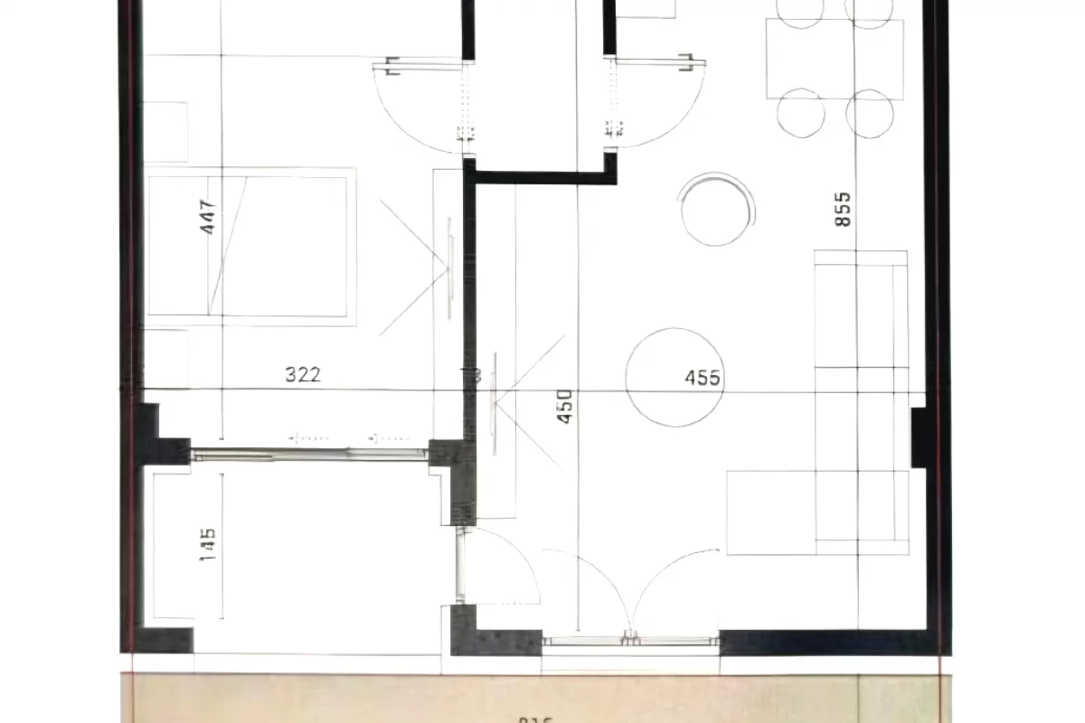 Shtepi ne shitje Apartament ne Himare, 1+1, Mobilimi Bosh, pa mobiluar, Pagesa 230,900  Euro.