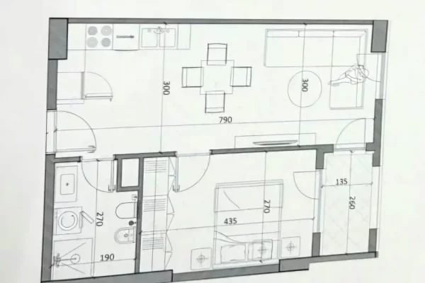 Shitet apartament 1+1+Ballkon tek Rezidenca Venatino 4 , Kamez , InstituT .