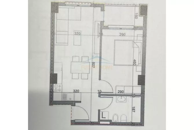 Shtepi ne shitje 1+1 ne Tirane - 72,000 Euro