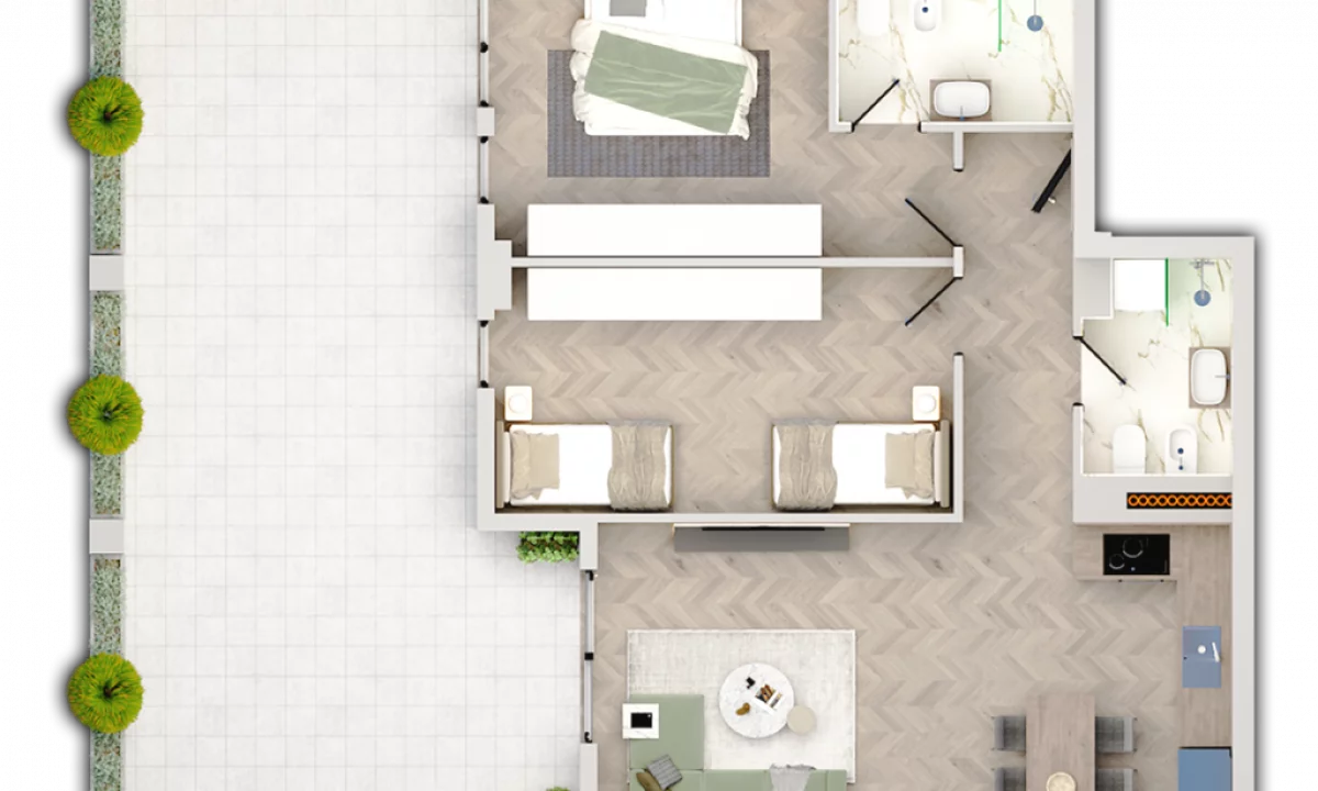 Shtepi ne shitje Apartament ne Tirane, 2+1, Mobilimi Bosh, pa mobiluar, Pagesa 109,500  Euro.