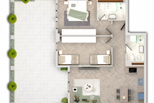 🏡 SHITET APARTAMENT 2+1 | Kati 7 | Orientim Perëndim