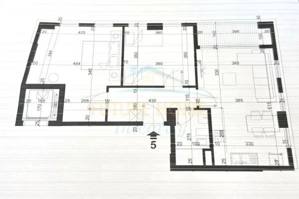 Shitet, Apartament 2+1, City Residence, Tiranë