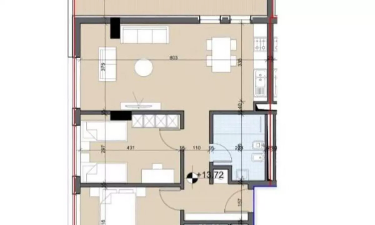 Shtepi ne shitje Apartament ne Tirane, 2+1, Mobilimi E mobiluar, Pagesa 126,600  Euro.