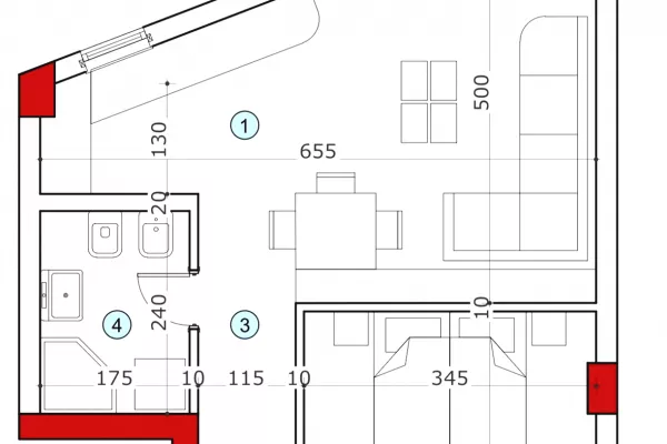 Shtepi ne shitje Apartament ne Tirane, 1+1, Mobilimi Bosh, pa mobiluar, Pagesa 94,250  Euro.