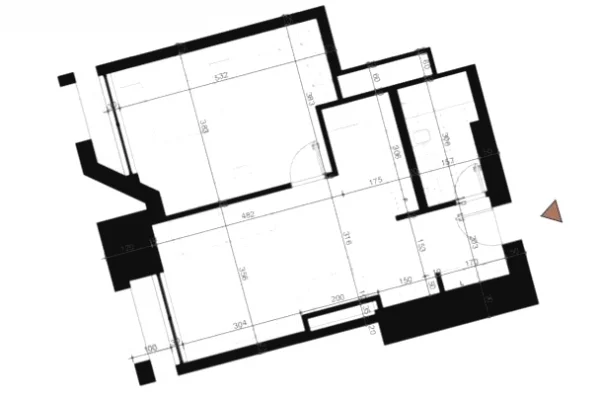 Shtepi ne shitje Apartament ne Tirane, 1+1, Mobilimi Bosh, pa mobiluar, Pagesa 204,750  Euro.