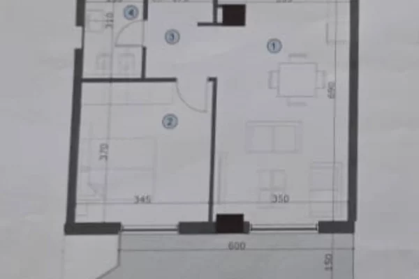 Shtepi ne shitje Apartament ne Tirane, 1+1, Mobilimi Bosh, pa mobiluar, Pagesa 178,600  Euro.