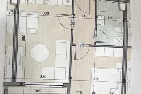 Shtepi ne shitje Apartament ne Tirane, 1+1, Mobilimi Bosh, pa mobiluar, Pagesa 93,000  Euro.