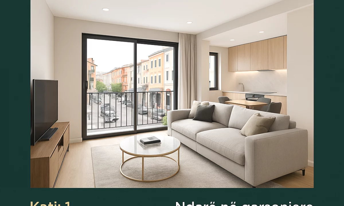 Shtepi ne shitje Apartament ne Tirane, 1+1, Mobilimi Pjeserisht e mobiluar, Pagesa 118,000  Euro.