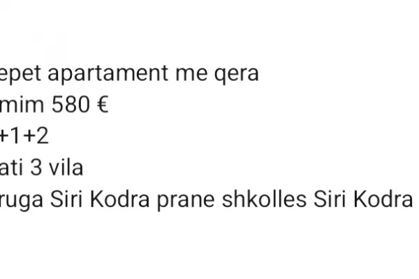 Me qera te Siri Kodra 