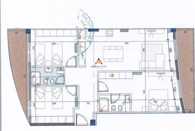 Shtepi ne shitje Apartament ne Tirane, 3+1, Mobilimi Bosh, pa mobiluar, Pagesa 380,000  Euro.