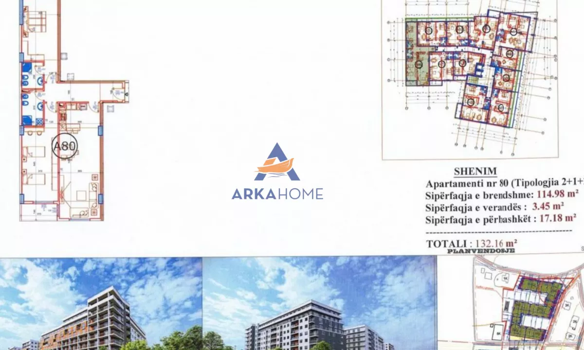 Shtepi ne shitje Apartament ne Tirane, 2+1, Mobilimi Bosh, pa mobiluar, Pagesa 152,000  Euro.