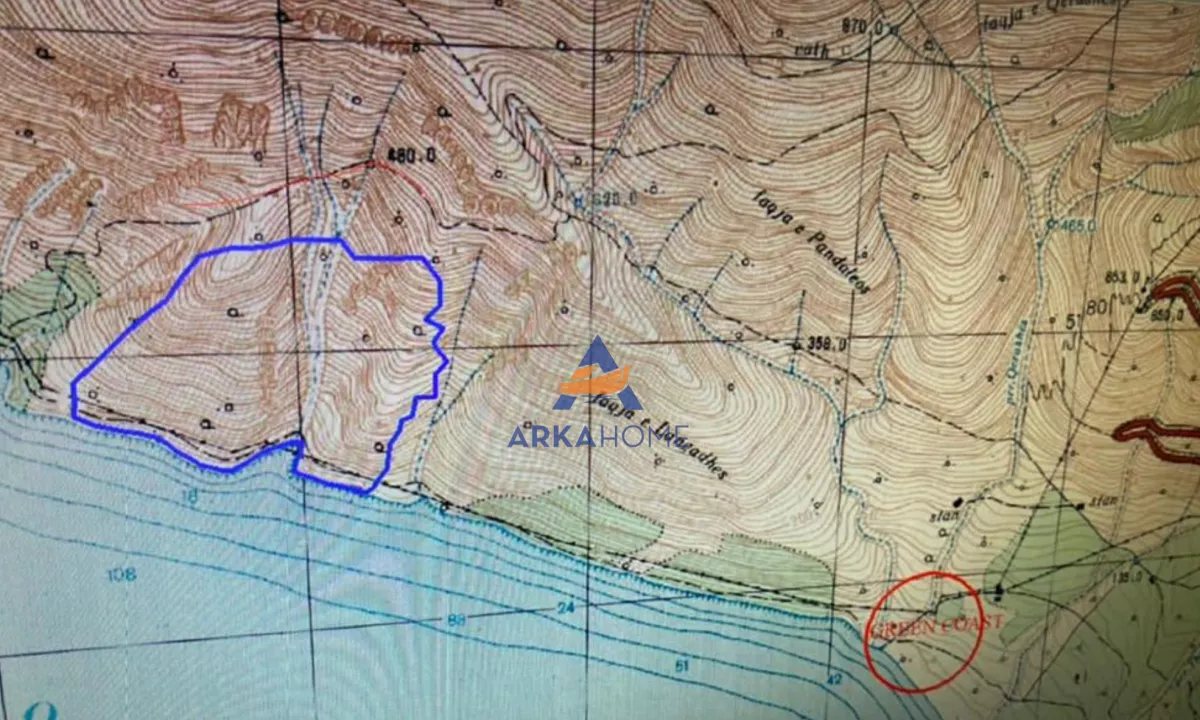 SHITET TOKE 720000 M2 , PRANE "GREEN COAST " 18.000.000 EURO