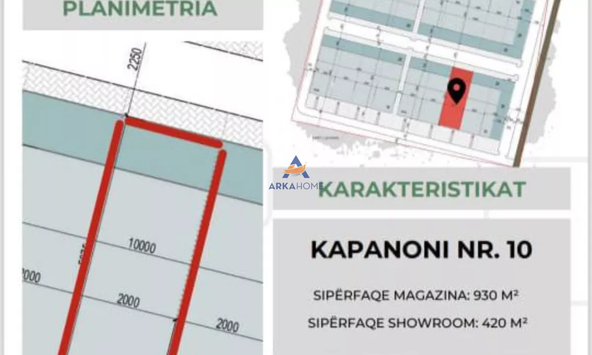 SHITET KAPANON 1350M2 