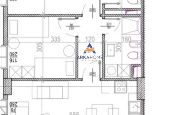 Appartamento in vendita a Tirana 2+1, Vuoto