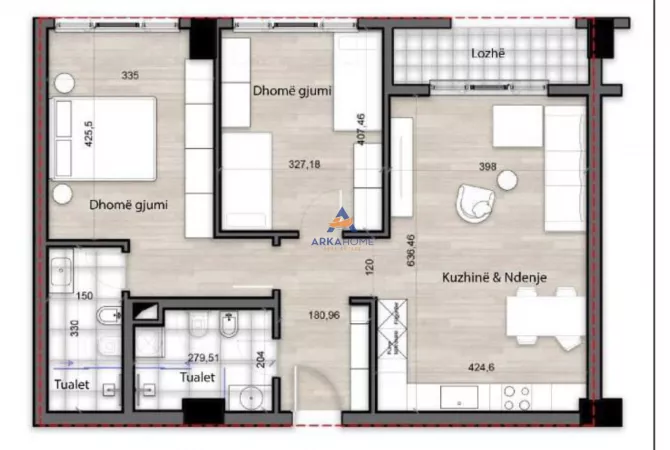 Casa in vendita 2+1 a Tirana - 169,125 Euro