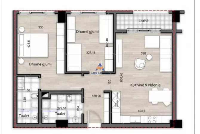 Casa in vendita 2+1 a Tirana - 169,125 Euro