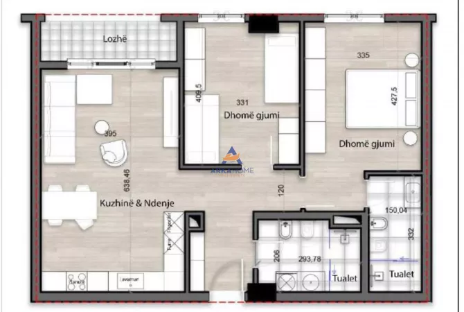 Casa in vendita 2+1 a Tirana - 169,410 Euro